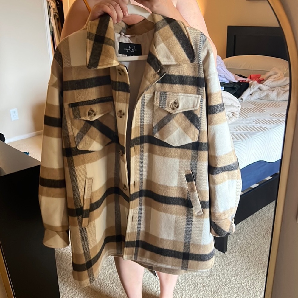 Plaid Long Shacket